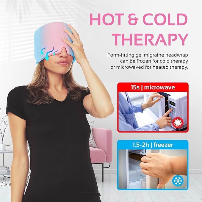 Reusable Migraine Relief Cap | قبعة مريحة للصداع قابلة لإعادة الاستخدام